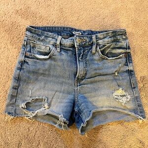 Old Navy Women's Jean Shorts - Distressed Blue